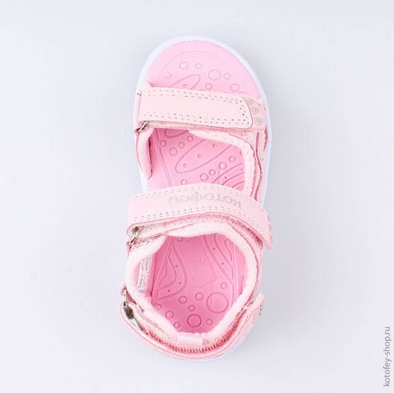 123008-13 Пляжная обувь с LED-подсветкой для девочки розовый фото №4