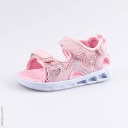 123008-13 Пляжная обувь с LED-подсветкой для девочки розовый