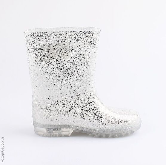 566172-11 Резиновые сапоги с LED-подсветкой для девочки серебрист. фото №2