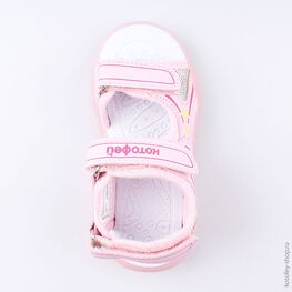 324015-12 Пляжная обувь с LED-подсветкой для девочки роз-фук фото №4