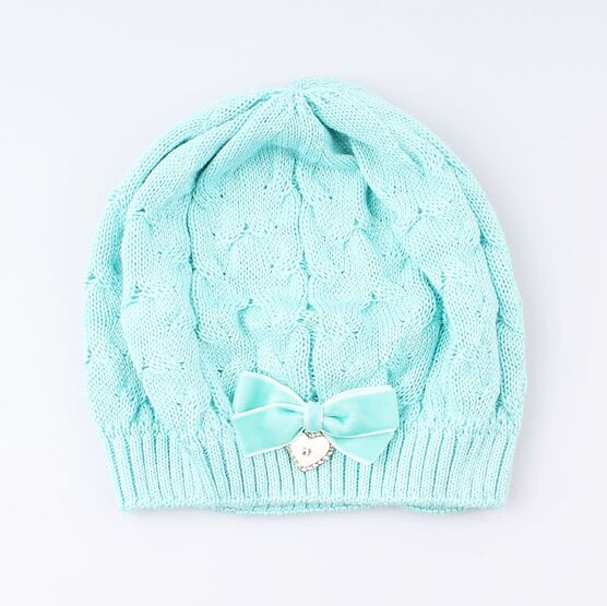 07811091-40 Шапка детская голубая для девочки разноцветный фото №2