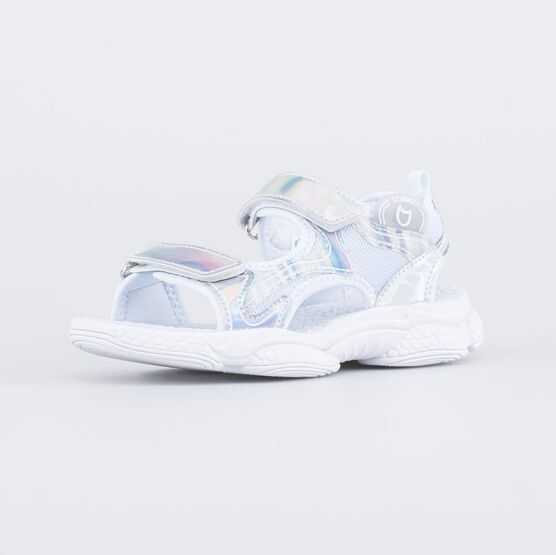 324057-13 Пляжные сандалии белые для девочки белый