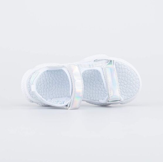 324057-13 Пляжные сандалии белые для девочки белый фото №4