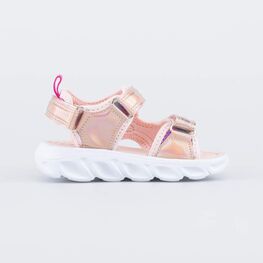324058-12 Пляжные сандалии для девочки коралл фото №2