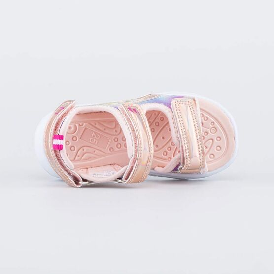 324058-12 Пляжные сандалии для девочки коралл фото №4