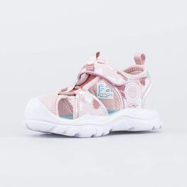 324059-12 Пляжные сандалии с закрытым носом для девочки коралл