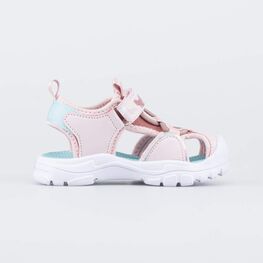 324059-12 Пляжные сандалии с закрытым носом для девочки коралл фото №2