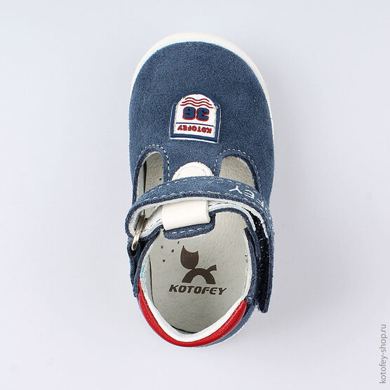 032088-21 Туфли для мальчики светло-синий фото №4
