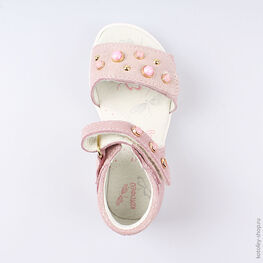 322076-22 Босоножки для девочки розовый фото №4