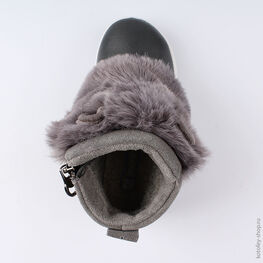 262070-32 Сапожки для девочки серый фото №4