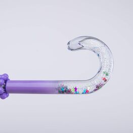 03807114-00 Зонт-трость Радуга сиреневый для девочки сиреневый фото №4