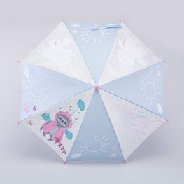 03807117-00 Зонт-трость Ленивец для девочки разноцветный фото №2