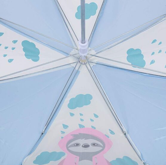 03807117-00 Зонт-трость Ленивец для девочки разноцветный фото №3