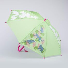 03807118-00 Зонт-трость Тропики салатовый для девочки салатовый
