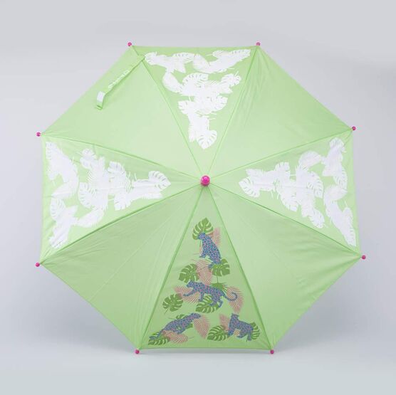 03807118-00 Зонт-трость Тропики салатовый для девочки салатовый фото №2