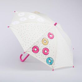 03807125-40 Зонт-трость Пончики бежевый для девочки бежевый