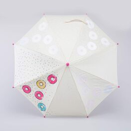 03807125-40 Зонт-трость Пончики бежевый для девочки бежевый фото №2