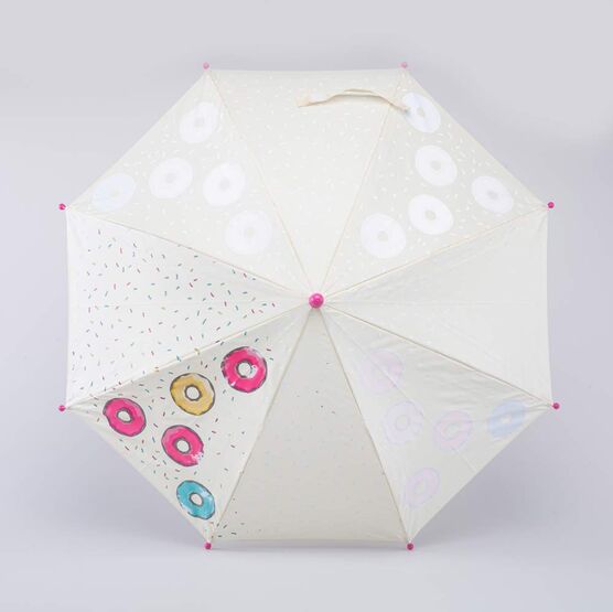 03807125-40 Зонт-трость Пончики бежевый для девочки бежевый фото №2