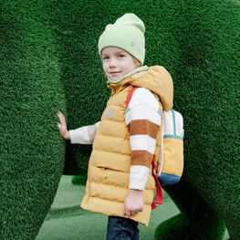 07057004-42 Теплая жилетка Горчичный для мальчики горчичный фото №4