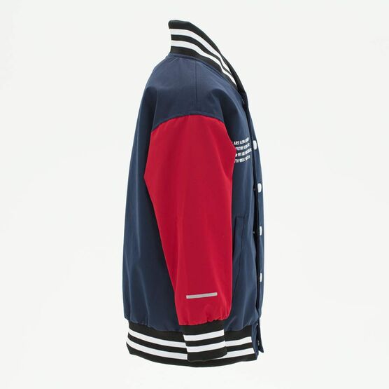 07757044-40 Куртка-бомбер утепленная детская син-кра для мальчики син-кра фото №2