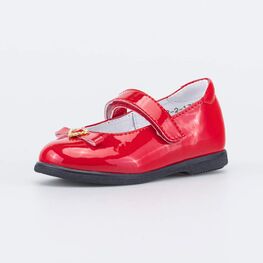 133002-21 Красные праздничные туфли для девочки для девочки красный