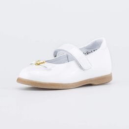 133002-22 Белые праздничные туфли для девочки для девочки белый
