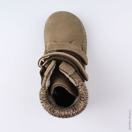 352211-31 Ботинки для мальчики оливковый фото №4