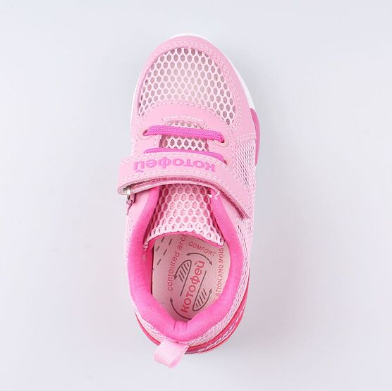 344074-79 Кроссовки для девочки роз-фук фото №4
