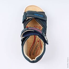 122149-23 Сандалии для мальчики син-кра фото №4