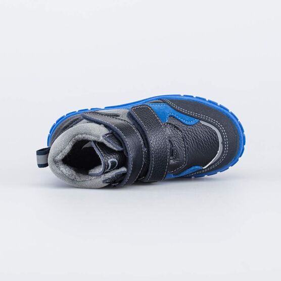352368-32 Кожаные ботинки для мальчика на весну/осень для мальчики синий фото №4