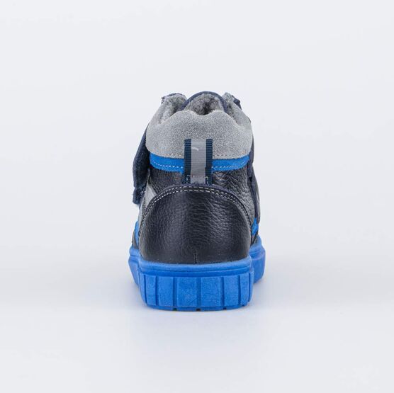 352368-32 Кожаные ботинки для мальчика на весну/осень для мальчики синий фото №5