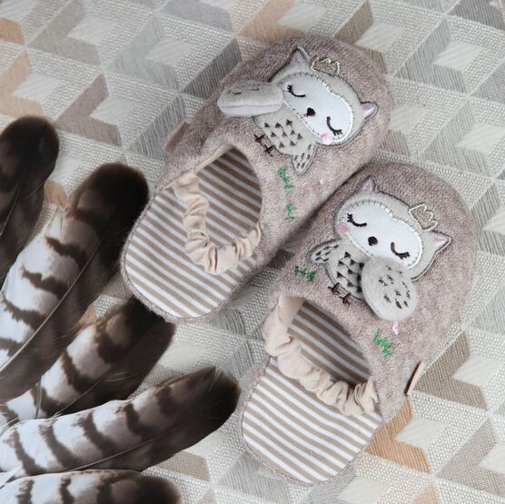 731163-11 Домашние тапочки для девочки для девочки светло-коричневый фото №6