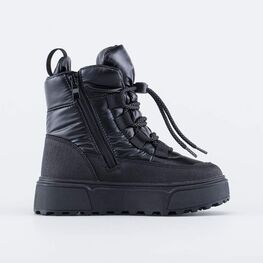 754071-42 Черные ботинки-дутики для девочки черный фото №2