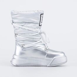 764055-41 Сапоги-дутики для девочки-подростка серебристый для девочки серебристый фото №2