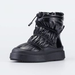 764056-42 Зимние сапоги-дутики черный для девочки черный