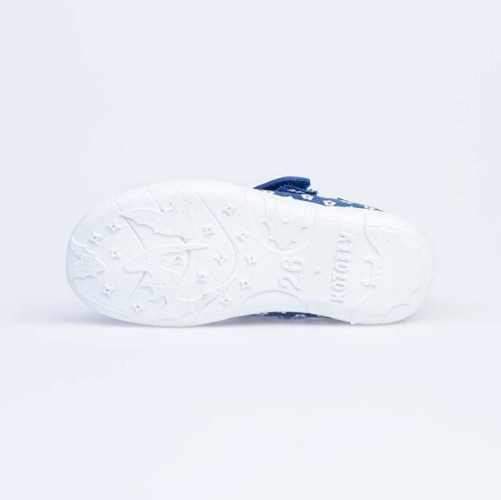 431153-11 Босоножки текстильные для девочки светло-синий фото №3