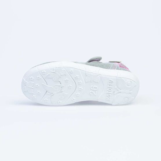 431150-12 Текстильная обувь для девочки серый фото №3