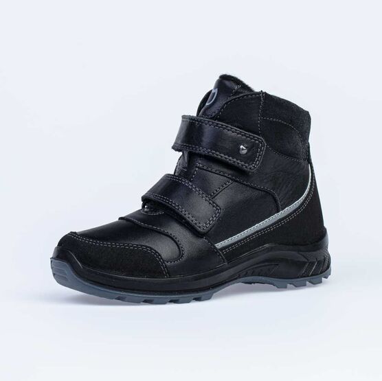 652154-42 Сапожки для мальчики черный