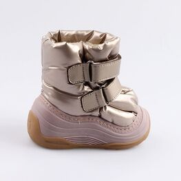 061011-41 Зимние сапожки-дутики бронзовый для девочки бронзовый фото №2