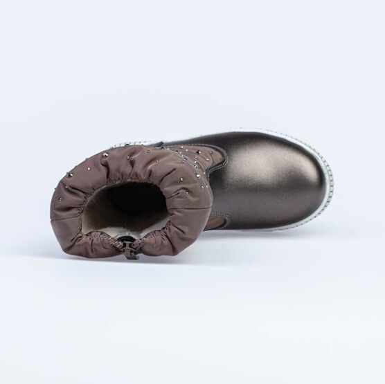 464039-43 Зимние сапожки-дутики для девочки для девочки бронзовый фото №4