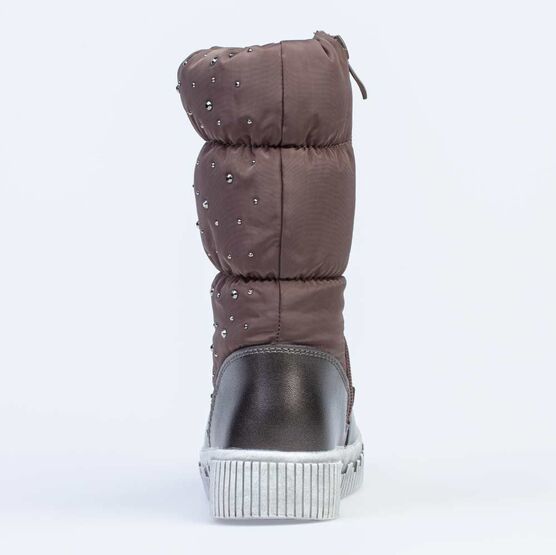 464039-43 Зимние сапожки-дутики для девочки для девочки бронзовый фото №5