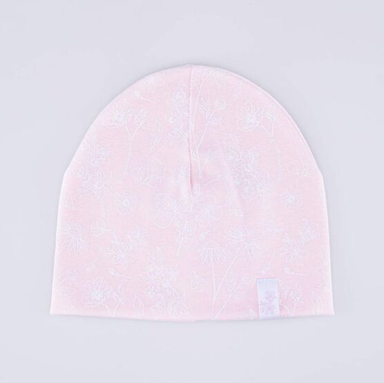 07811433-41 Шапка хлопковая детская светло-розовый для девочки светло-розовый