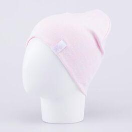 07811433-41 Шапка хлопковая детская светло-розовый для девочки светло-розовый фото №2