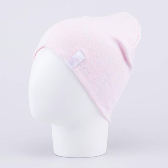 07811433-41 Шапка хлопковая детская светло-розовый для девочки светло-розовый фото №2