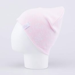 07811433-41 Шапка хлопковая детская светло-розовый для девочки светло-розовый фото №3
