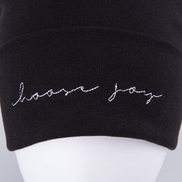 07811434-42 Шапка хлопковая с отворотом детская черный для девочки черный фото №4