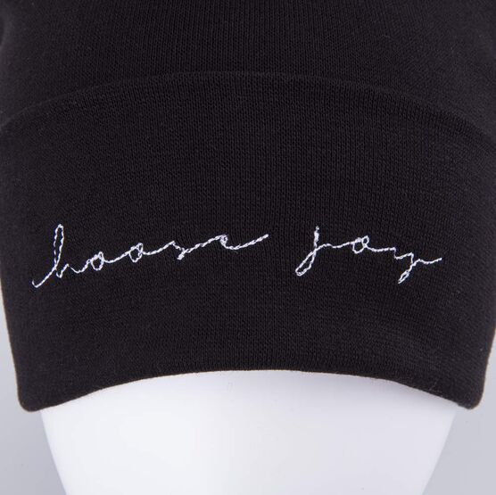 07811434-42 Шапка хлопковая с отворотом детская черный для девочки черный фото №4