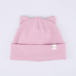 07811435-41 Шапка хлопковая с отворотом детская розовый для девочки розовый