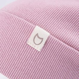 07811435-41 Шапка хлопковая с отворотом детская розовый для девочки розовый фото №4