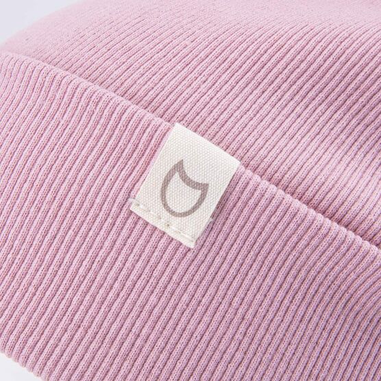 07811435-41 Шапка хлопковая с отворотом детская розовый для девочки розовый фото №4